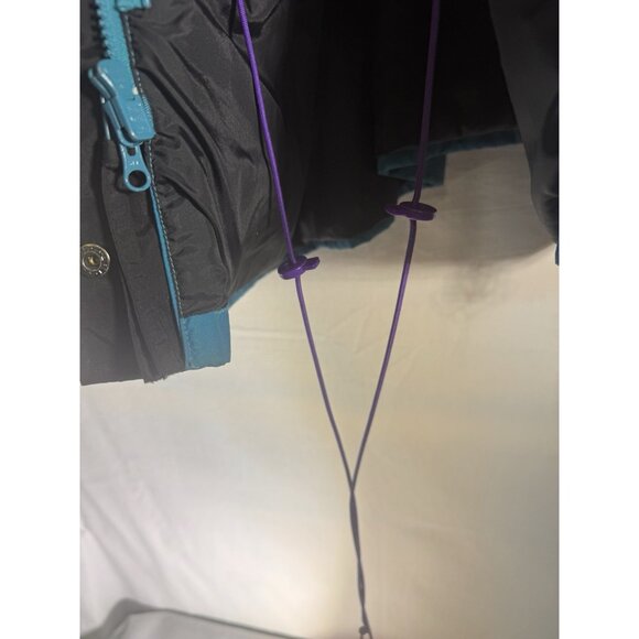 Vintage Columbia Bugaboo Ski Jacket Woman XL Teal Purple 90s Colorblock Gizzmo - Picture 10 of 16